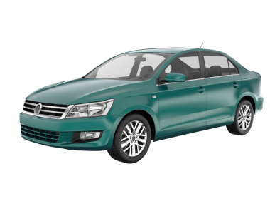 Beyaz arka planda modern şehir arabası.