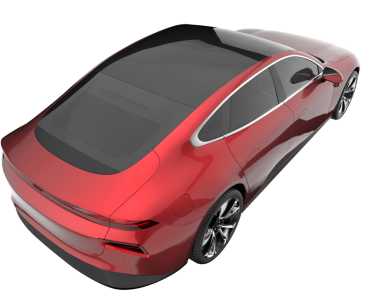 modern araba siyah arka planda izole edilmiş..