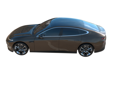 Siyah arkaplanda bir araba