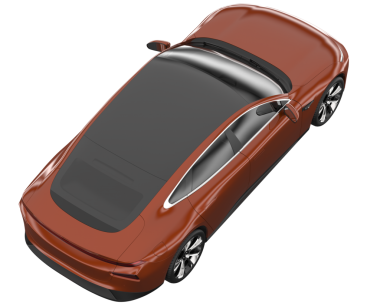 Jenerik bir arabanın 3 boyutlu canlandırması