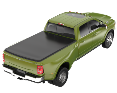 yeşil pikap - modern araba - çift - çift - çift - çift - boyutlu illüstrasyon.