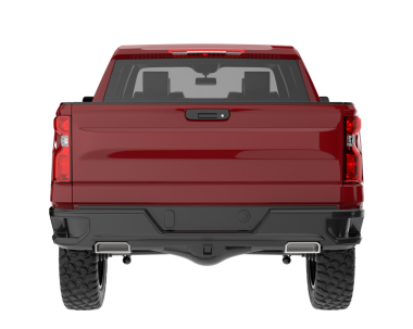 Modern kamyonet, dikiz aynası, 3 boyutlu.