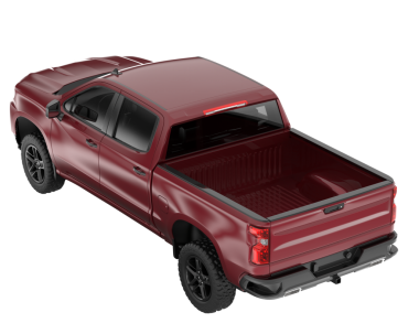 Kırmızı araba arka planda izole edildi. 3D görüntüleme - illüstrasyon