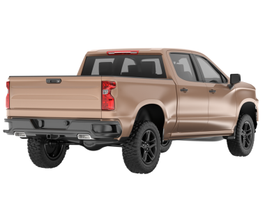 Beyaz arkaplanda izole edilmiş pikap 3 boyutlu görüntüleme