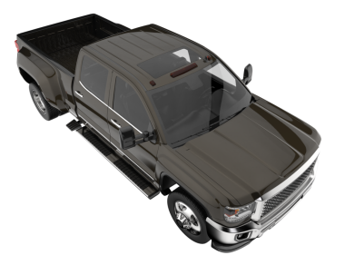 Bir markanın 3 boyutlu görüntülemesi - daha az genel SUv beyaz bir arkaplanda izole edildi