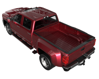 Beyaz arka planda modern klasik pikap araba. 3d oluşturma