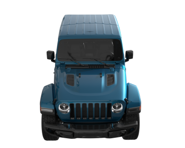 modern mavi araba - arka plan - 3 boyutlu illüstrasyon -