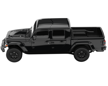 Siyah SUV aracı beyaz arkaplanda izole edildi