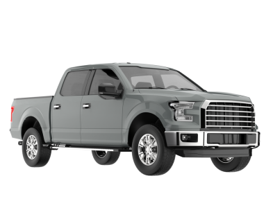 Beyaz arka planda gerçekçi modern bir kamyon. 3d oluşturma