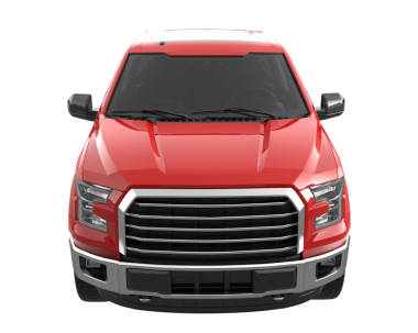 Beyaz arka plan üzerinde izole kırmızı modern otomobil