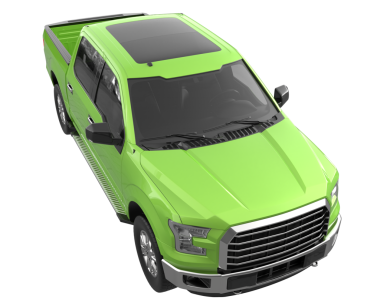 modern ticari minibüs beyaz arkaplanda izole edildi