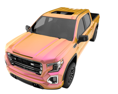 beyaz arkaplanda modern SUv