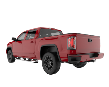 Kamyon arka planda izole edildi. 3D görüntüleme - illüstrasyon