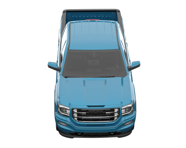 mavi modern araba beyaz arka planda izole edildi