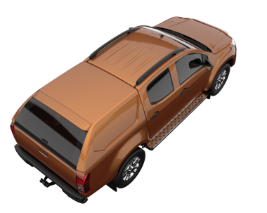 İzole edilmiş beyaz bir stüdyonun arka koltuğunda 3 boyutlu bir araba.