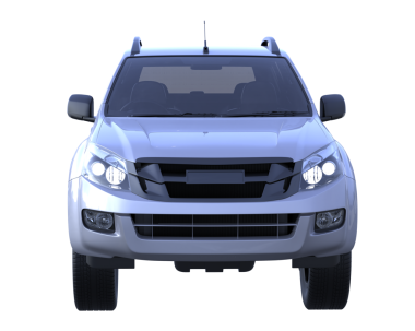 SUv beyaz arkaplanda izole edildi