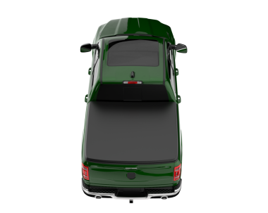 Yeşil araba siyah arka planda izole edilmiş. 3d oluşturma.