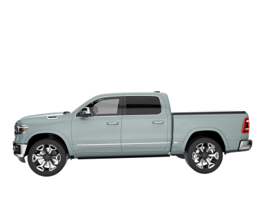 İzole edilmiş beyaz arka plan stüdyo ortamında markalı bir kamyonetin 3 boyutlu görüntüsü daha az.