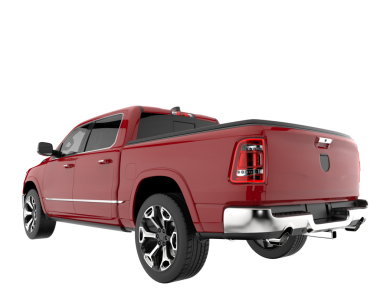 Modern araba beyaz arka planda izole edilmiş. 3D - illüstrasyon