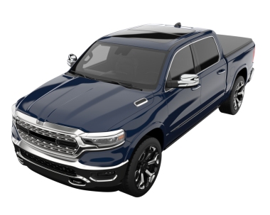 İzole edilmiş beyaz arka planda, daha az genel bir kamyonetin 3 boyutlu görüntüsü.