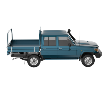 Arabanın tasarımı için modern bir kamyon. Beyaz arka planda izole edilmiş. vektör illüstrasyonu.