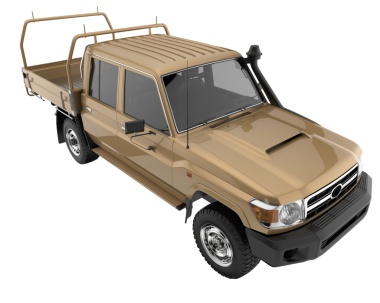 Beyaz arkaplan illüstrasyonunda SUV arabası