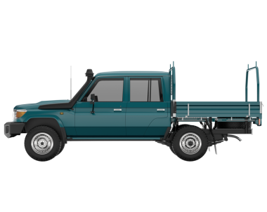 yeşil kamyonet beyaz arkaplanda izole edildi