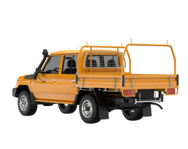 Modern SUV beyaz arka planda izole edildi. 3d illüstrasyon - oluşturma