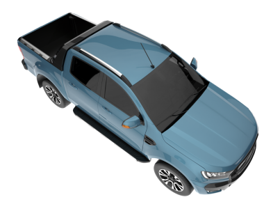 Beyaz arka planda modern bir araba. 3d oluşturma