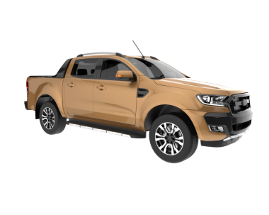 Modern kompakt SUv. 3d oluşturma.