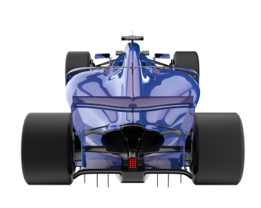 Formula bir yarış arabası. vektör illüstrasyonu.