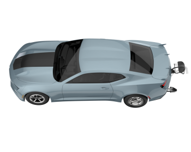 Gri arka planı olan modern elektrikli araba.