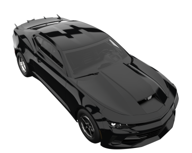 beyaz arka plan üzerinde izole modern siyah araba