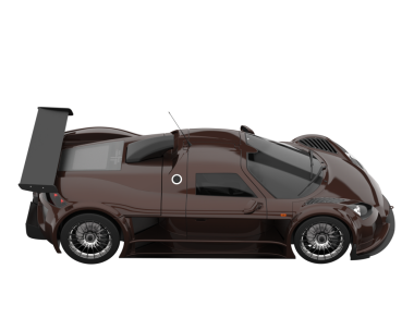 beyaz arka planda modern araba