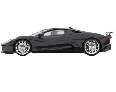 Beyaz arka planda modern bir araba. 3d illüstrasyon.