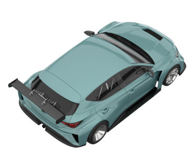 gerçekçi 3D SUV çizimi