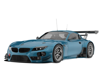 modern süper araba beyaz arka planda izole edilmiş 3 boyutlu illüstrasyon