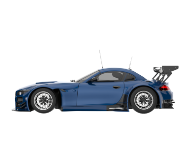 beyaz arka planda modern araba