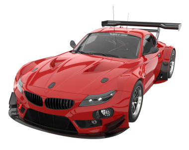 modern süper kırmızı süper araba