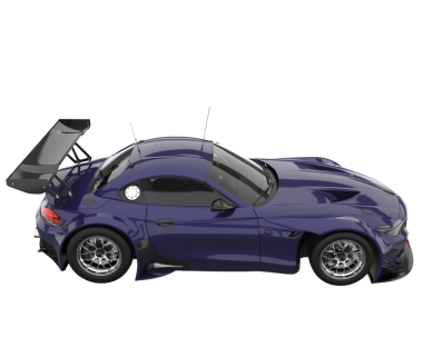 beyaz arka planda modern araba