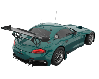 Şehrin modern arabası.