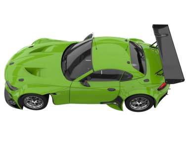 araba yeşili spor araç