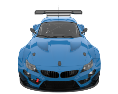 mavi modern spor araba.