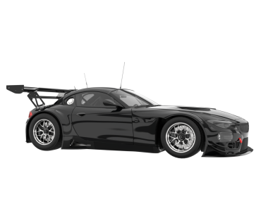 Beyaz arka planda araba yarışı.