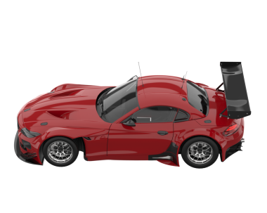 Kırmızı modern spor araba