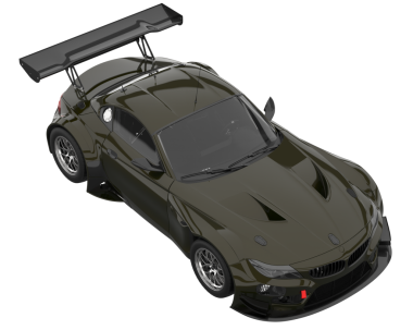 beyaz arkaplandaki modern araba 3 boyutlu görüntüleme