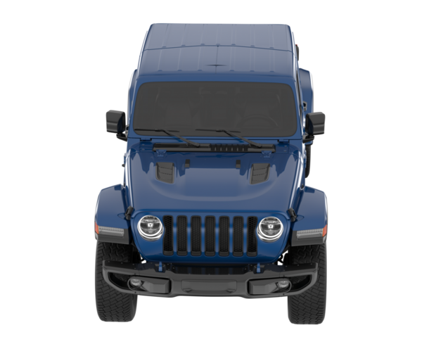 SUv siyah arkaplanda izole edildi