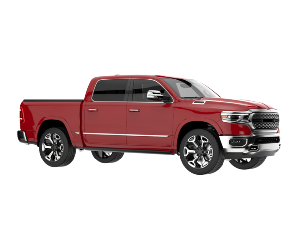 Beyaz arka planda kırmızı araba. 3 Boyutlu Hazırlama