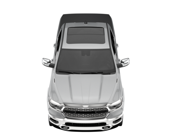 araba beyaz arkaplanda izole edildi