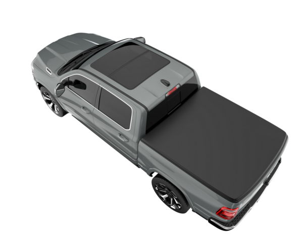 Beyaz arka planda bir araba. 3d oluşturma